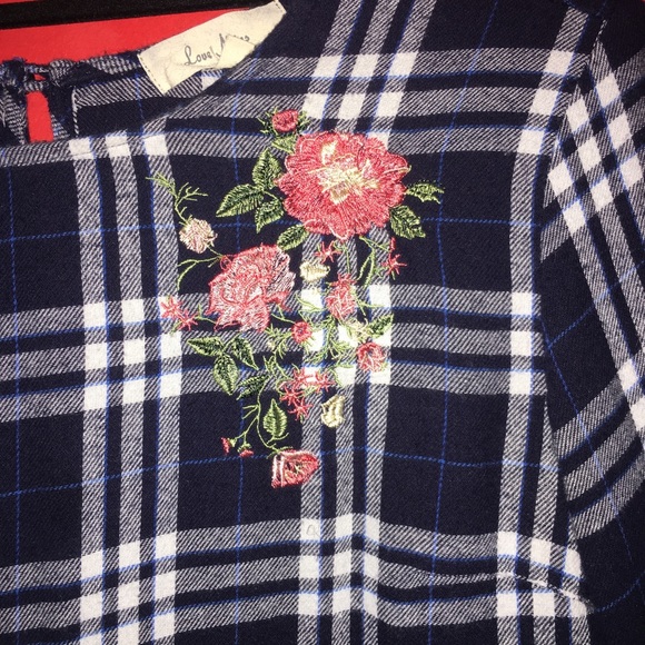 Plaid shirt with bell sleeves. 😍 - Picture 2 of 2